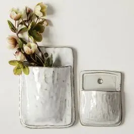 Limited Edition Ceramic Wallscape Planter Set of 2 Small