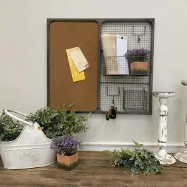 Cork and Metal Wall Organizer Don’t Miss Out