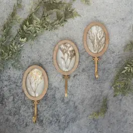 Best Choice Pressed Flower Wall Hook Set of 3
