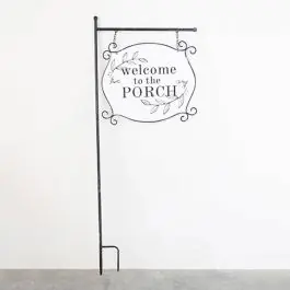 Welcome To The Porch Garden Stake Sign New Arrival