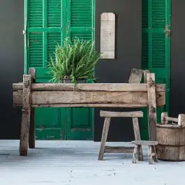 Direct From Manufacturer Reconstructed Decorative Wooden Water Trough | SHIPS FREE