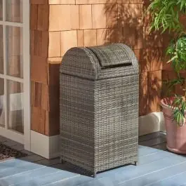 High Quality Woven Swing Top Trash Bin