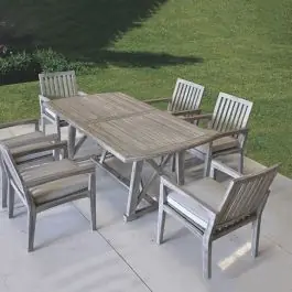7 Piece Casual Outdoor Dining Set | SHIPS FREE Buy Direct
