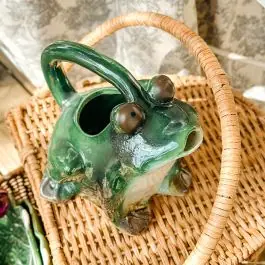 Stoneware Frog Garden Dish Collection Frog Pitcher Editor’s Pick