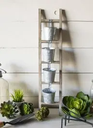 Decorative Ladder With Pots No Minimum Order