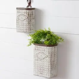 Wholesale Flowers And Garden Wall Planters Set of 2