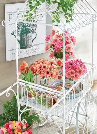 Trusted Brand Decorative Flower Cart