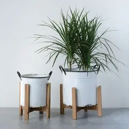 Secure Checkout Stock Pot Standing Planter Set of 2