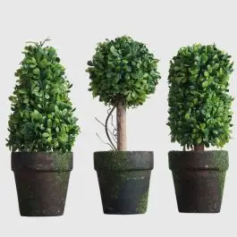 Grab Now Artificial Topiary In A Pot Set of 3