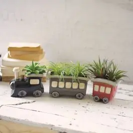 Wholesale Vintage Inspired Train Planter