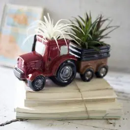 Fresh Stock Vintage Inspired Tractor Trailer Planter