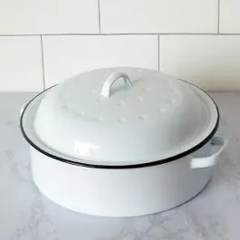 Lidded Enamel Pot Clearance