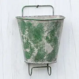Weathered Metal Wall Planter Free Delivery