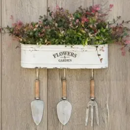 While Supplies Last Hanging Garden Tools Metal Planter