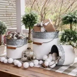 Bucket Pail Planter Set of 3 New Release