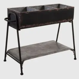 Farm Living Wrought Iron Planter Trough Brand New