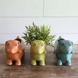 Bargain Dachshund Planters Set of 3