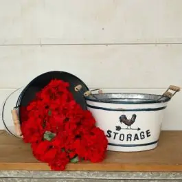 Rooster Metal Oval Planters Set of 3 Time-Limited