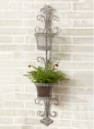 Time-Limited 2 Tier Fleur De Lis Wall Planter
