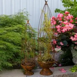 Latest Flowerpot Cloche Stand Set of 2