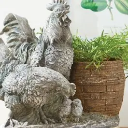 Country Rooster Planter Free Returns