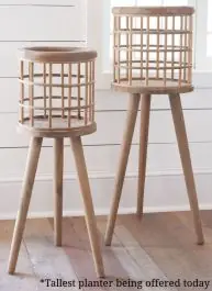 Best Choice Wooden Bucket Stand Planter