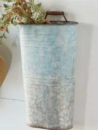 Get Yours Metal Wall Bucket Planter