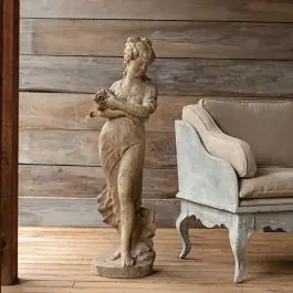 Rustic Flower Maiden Sculpture Super Sale