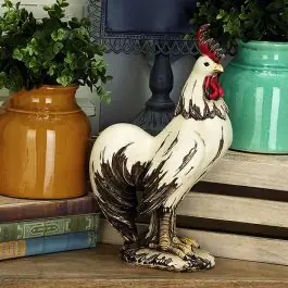 Distressed Rooster Garden Figure Last Chance