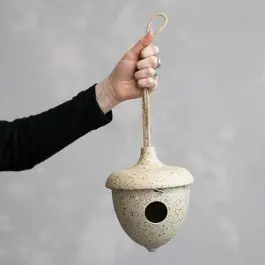 Hanging Acorn Shaped Birdhouse Exclusive Offer