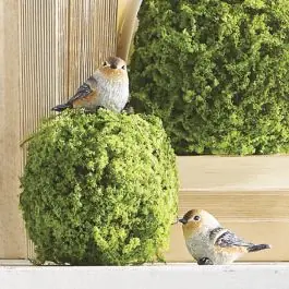 Luxury Decorative Woodland Bird 3 Inch Set of 3