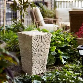 Flower Burst Ceramic Garden Fountain Modern