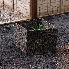 2 Piece Folding Vine and Wire Garden Fence Clearance
