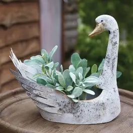 Rustic Swan Container Flash Sale