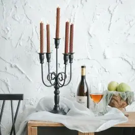 Trusted Brand Distressed Black 5 Head Candelabra