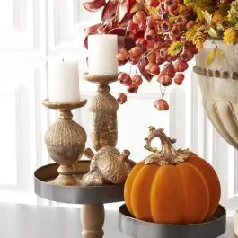 Elegant Acorn Candle Holders Set of 2 Genuine