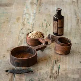 Super Sale Rustic Wooden Measuring Cup Set