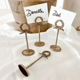 Popular Laurel Wreath Placecard Holder Set of 4