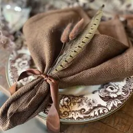 Price Cut Tweed Espresso Napkin Set of 4