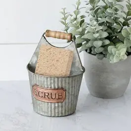 Latest Metal Bucket Kitchen Sponge Holder