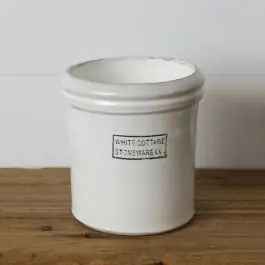 Cheap White Cottage Stoneware Crock