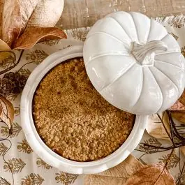 Top Rated Stoneware Covered Pumpkin Dish