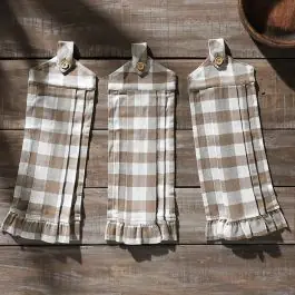 Get Yours Portabella Buffalo Check Tea Towel Set of 3