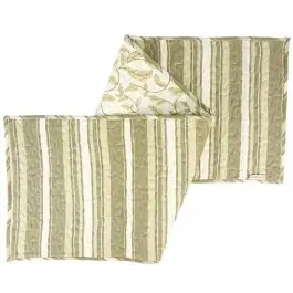 Green Floral Striped Table Runner Big Sale