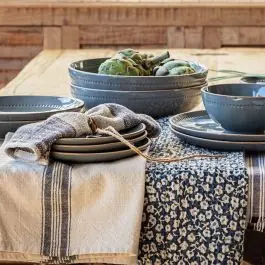 Ceramic French Blue Serving Bowl Mega Sale