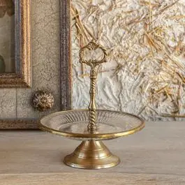 Today Only Antiqued Gold Petite Tea Server