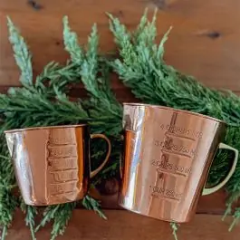 Time-Limited Farmhouse Classics Copper Measuring Mug Set of 2