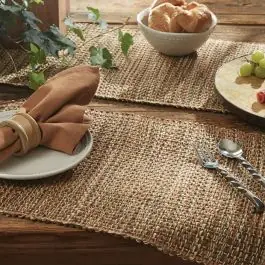 Fringed Woven Tweed Placemat Set of 4 Time-Limited