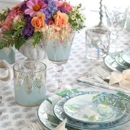 Patina Vie 18K Aquarius Rocks Glass by Antique Farm House Set of 4 Order Now