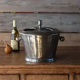 Classic Silver Wine Bucket Chiller Modern